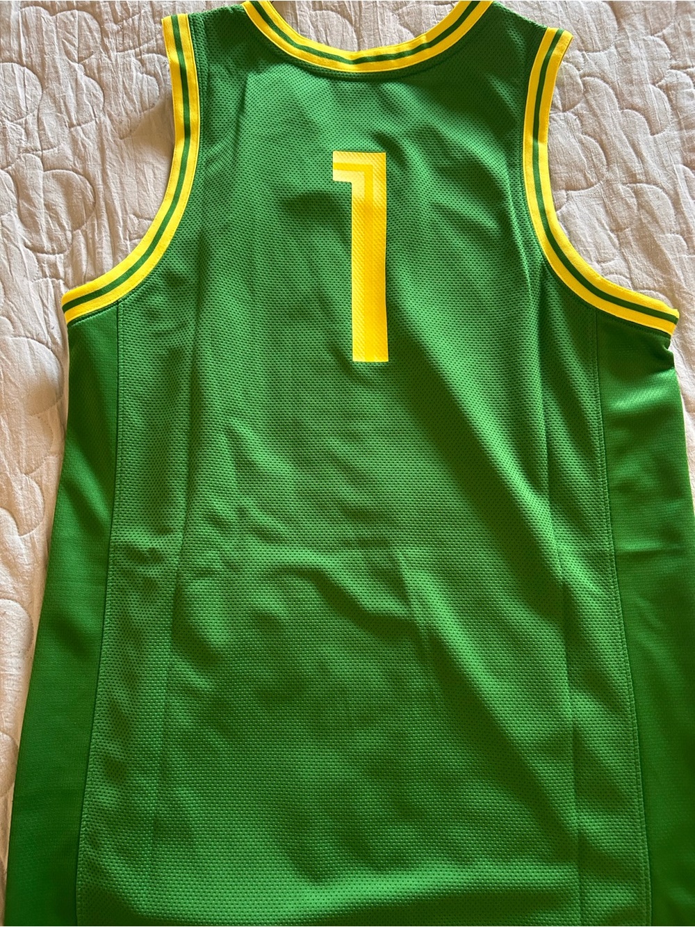 Green & Yellow Basketball Jersey - #1